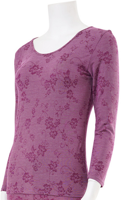 캐리루시 여성용 자가드모달 9부 상의 내의