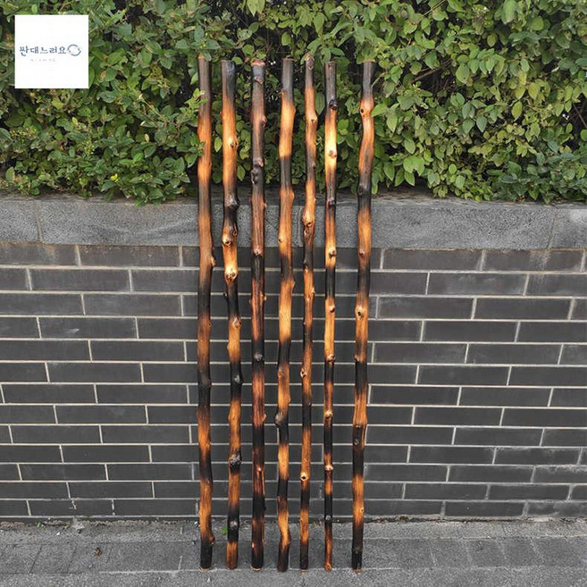 어르신지팡이 원목나무 보행보조 감태나무 명아주, 흑등지름2-2.3CM(얇은편), 1개