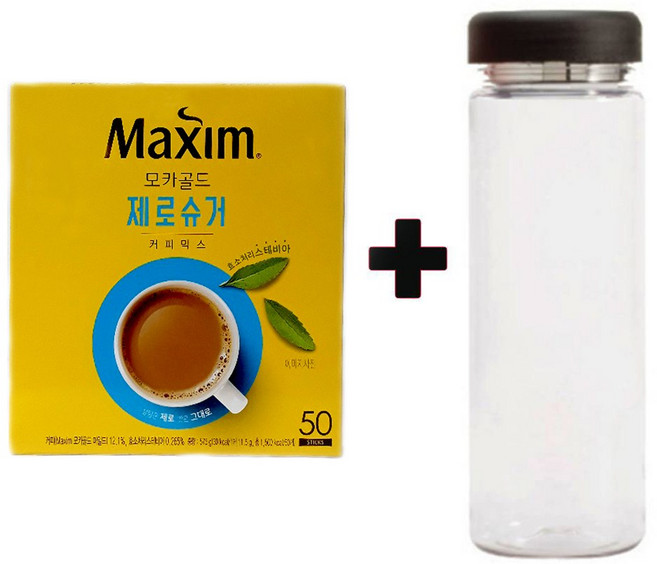 맥심 모카골드 제로슈가 50Tx1개+워터보틀, 1개, 11.5g