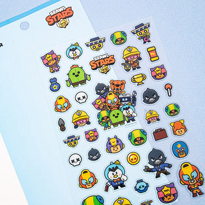 브롤스타즈 젤리데코 스티커, 5개