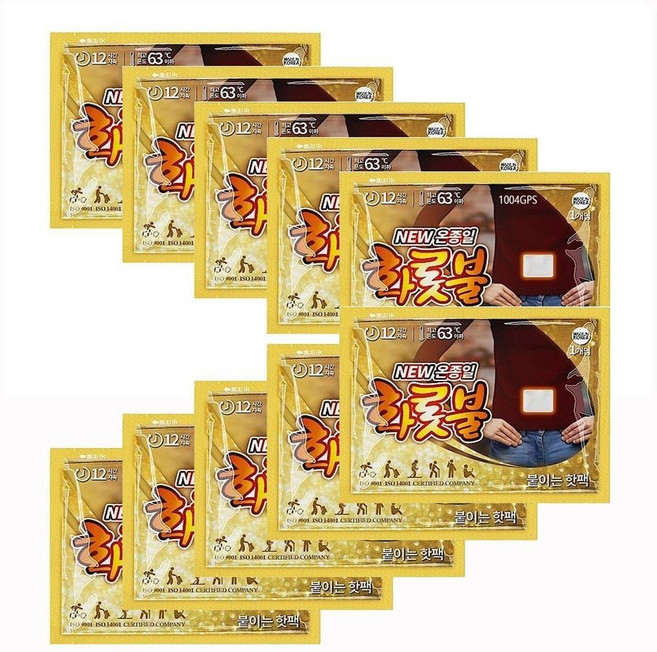 온종일 빠른 40g 빠른부착 10개입 화롯불 40g10개온팩 부착용-1879999EA