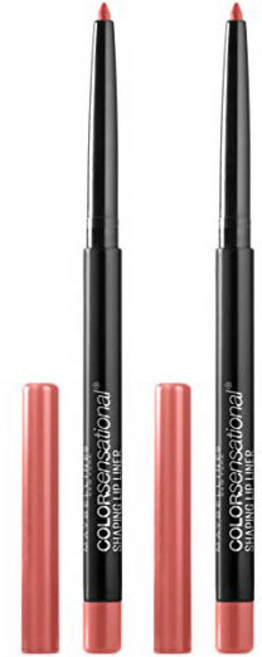 메이블린 컬러센세이셔널 셰이핑 립 라이너 0.28g, 125 Magnetic Mauve, 2개