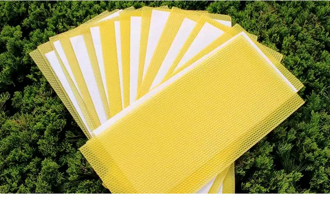 양봉자재 양봉용품 밀랍시트 소초 양봉 벌집 30매 왁스 시트 415x195, 업그레이드중형20개, 1개