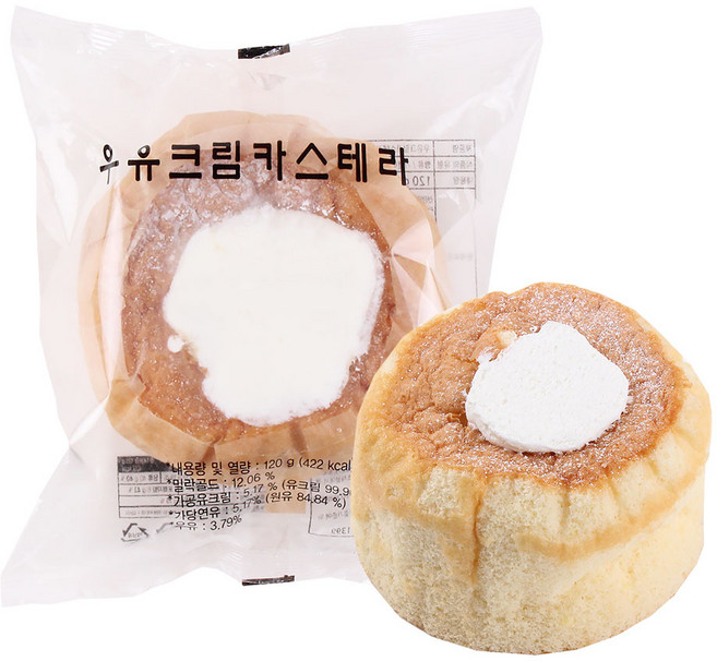 [딜라잇가든]냉동 우유크림카스테라 120g에어프라이어 오븐, 10개, 120g