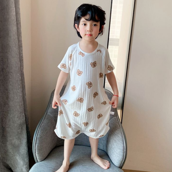 시월에인절 아기 여름 실내복 아기 수면조끼 잠옷