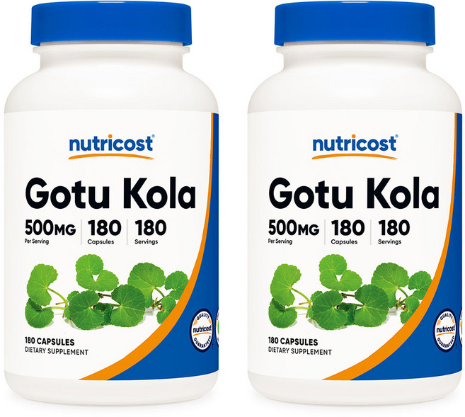 뉴트리코스트 병풀추출물 고투 콜라 500mg 180캡슐 2병, 180정, 2개