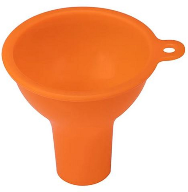 호환 실리콘 넓은 입 깔때기 넓은 입 및 큰 직경 깔때기 오일 우유 분말 콩 분배 깔때기 주방 도구 7cm, [05] orange, orange, 1개