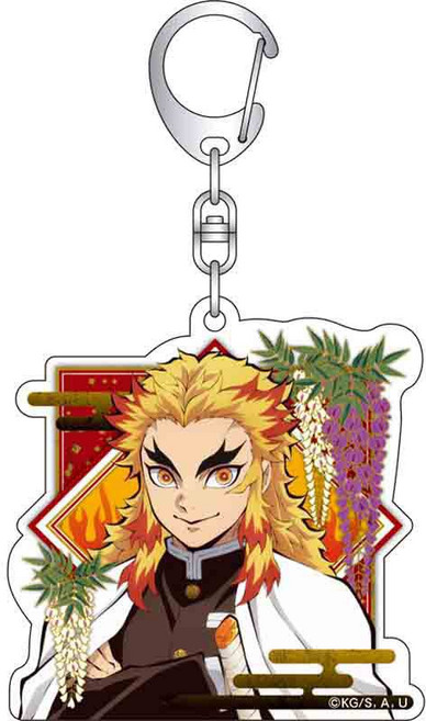 귀멸의 칼날 아크릴 캐릭터 키링 열쇠고리 가방고리 애니메이션 굿즈, C-06, 1개