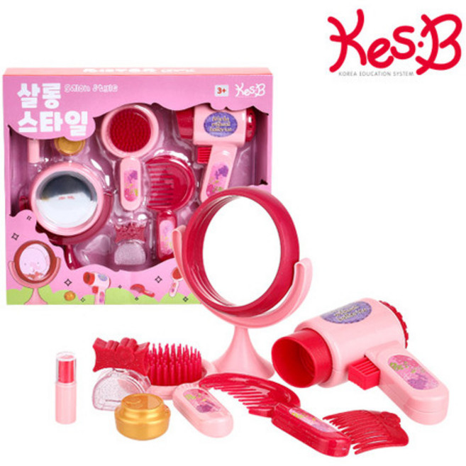 [캐스B] 플레이 살롱스타일 - 미용실놀이 헤어디자이너 메이크업놀이 소꿉놀이, 상세 설명 참조, 상세 설명 참조