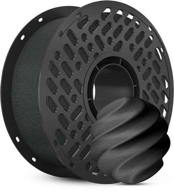 CaiLab 3D 프린터 필라멘트 PETG+CF (카본파이버) | 고강성 내마모성 내열성 | 1.75mm 일정 라인 직경 범용 재료 1kg, 블랙