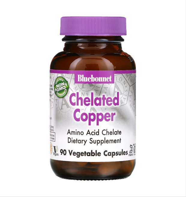 블루보넷 킬레이트 코퍼 구리 90정 베지캡슐, 1개