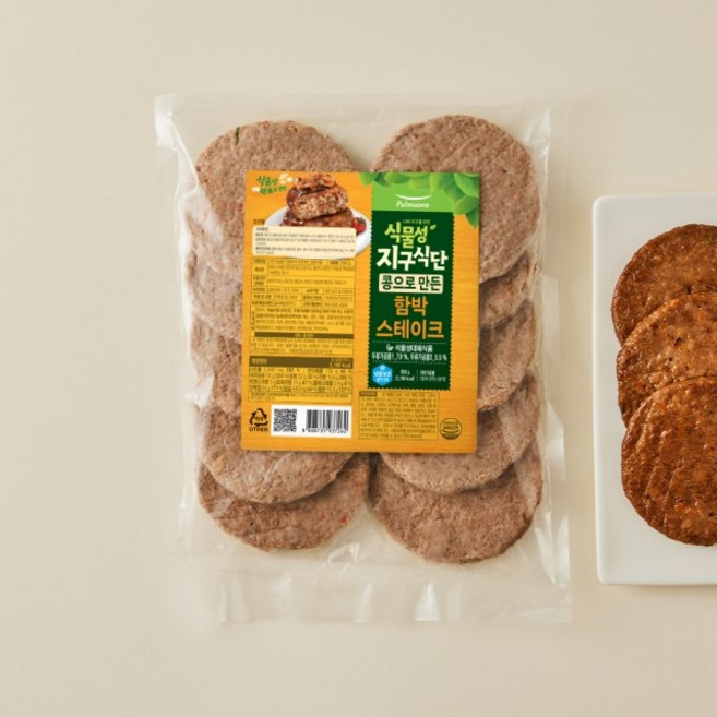 [풀무원] [식물성지구식단] 함박스테이크, 1개, 950g