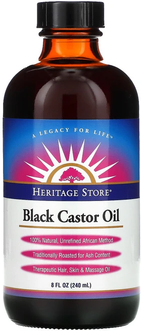 Heritage Store 블랙 캐스터오일 240ml(8fl oz) 2팩, 2개, 240ml - 쿠팡