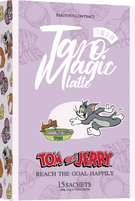 Beautiful Contract 芋泥魔法拿鐵 (15包) - Tom and Jerry 聯名款, 12g, 1個