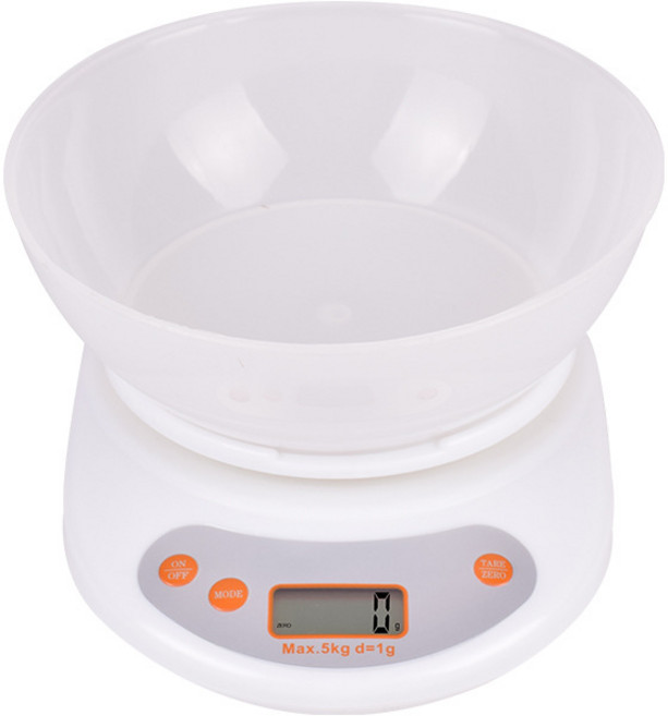 전자저울 5KG, 흰색 5kg