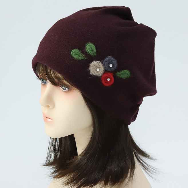 캡조아 가을 겨울 부드럽고 가벼운 보온모자 밴딩 비니 두건 중년 항암 모자 국내제작