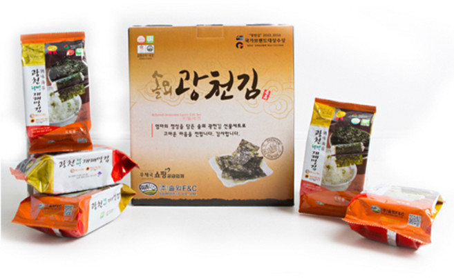 솔뫼광천 웰빙 재래맛김 식탁김 115g, 1개