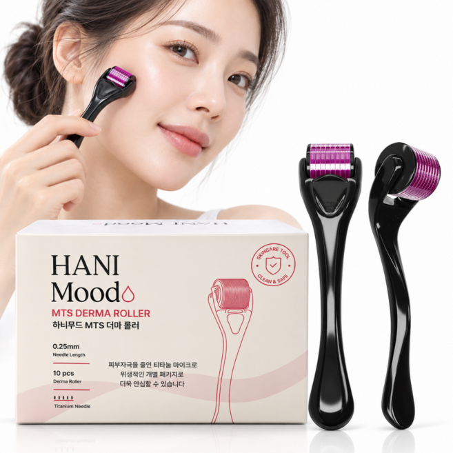 4위 - 하늬무드 mts 더마롤러 일반형 0.25mm, 10개, 블랙