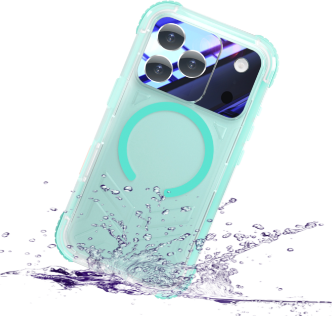 코지박스 물놀이 방수 케이스 아이폰 잠수 방수팩 맥쉴드, 1개, 아이폰17 프로 민트