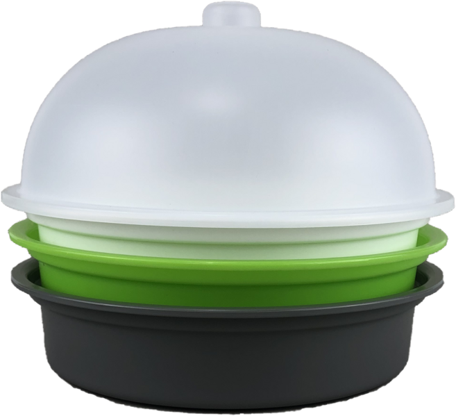 제이에스JS 전자렌지용 찜기 & 초록콩나물 재배기 (1+1주문 9000원), 그린<1개>