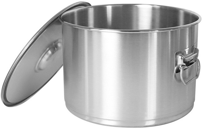 유유마트 국산 스텐 소도와 낮은 업소용 육수통 곰솥 대형 냄비, 1개, 3가론_24.5cm, 07리터