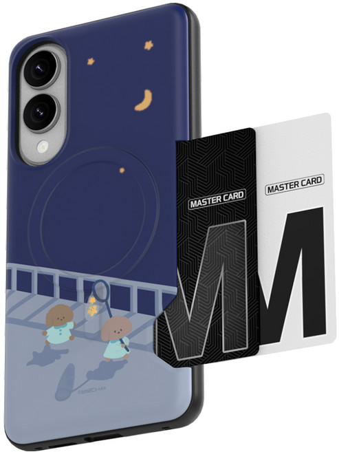 별다섯 자석 맥세이프 카드 케이스 2장 수납 타이니테일즈 별따러가자