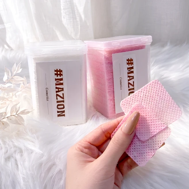 마지온 네일 와이퍼 패드, 1개, 핑크 - 쿠팡