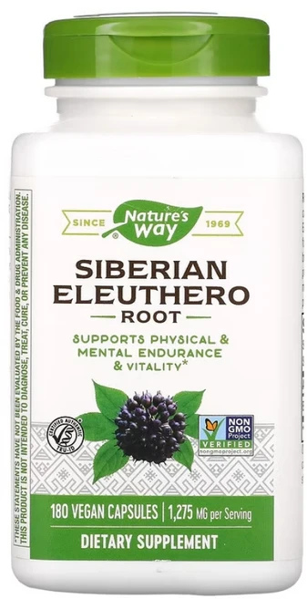 네이처스웨이 시베리아 가시오가피뿌리 425mg 베지캡슐 180정, 1개 - 쿠팡