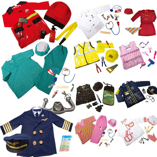 어린이집 유치원 역할놀이옷 직업 의상 세트 사회성발달 학습용, 수의사, 1개