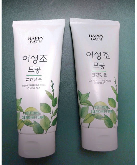해피바스 어성초 모공 클렌징 폼 지복합성용, 8개