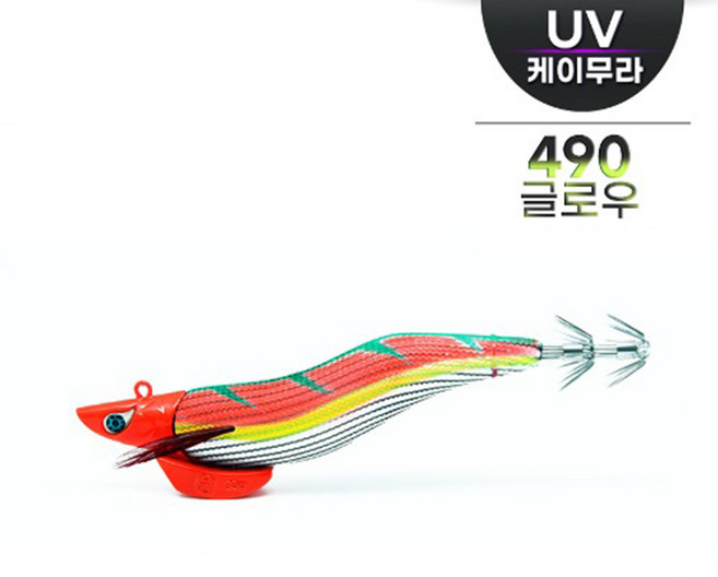 쿠로시오 도깨비 오동목 팁런 에기 무늬오징어 TR, 1개, 30g, 02. 삼나무야광분홍