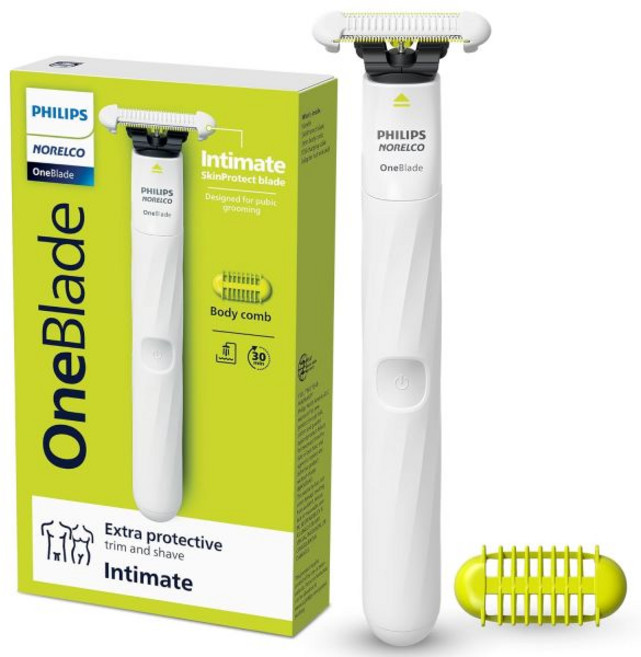 필립스 노렐코 면도기 원블레이드 인티메이트 음모 정리용 QP192470