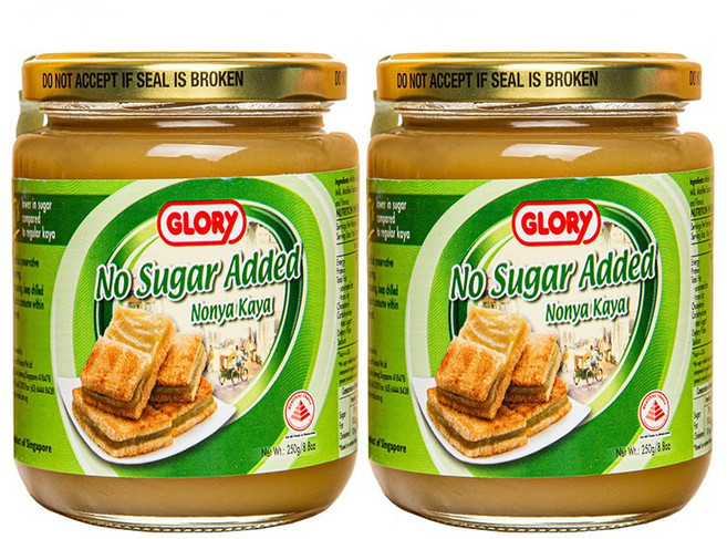 (가격인하) 싱가포르 프리미엄 카야잼 노슈가 ( 유통기한 6월3일까지 ), 250g, 2개