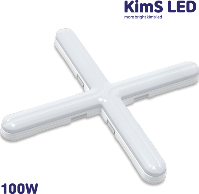 KimS LED 100W LED 십자등 다용도등, 1개, 주광색