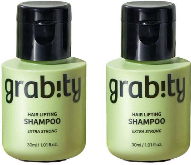 그래비티 엑스트라 스트롱 탈모완화 볼륨 샴푸, 2개, 30ml