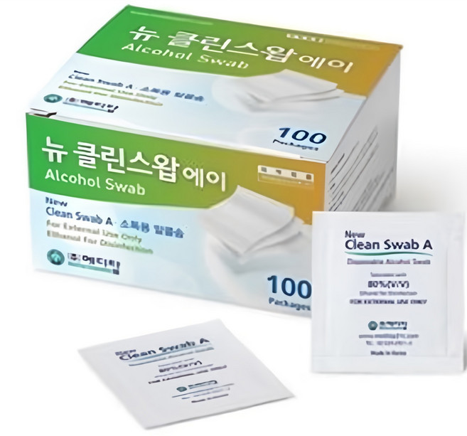 메디탑 뉴클린스왑 에이 알콜솜, 100개입, 1개