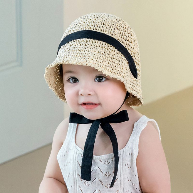 해피프린스 토리 아기 밀짚 벙거지