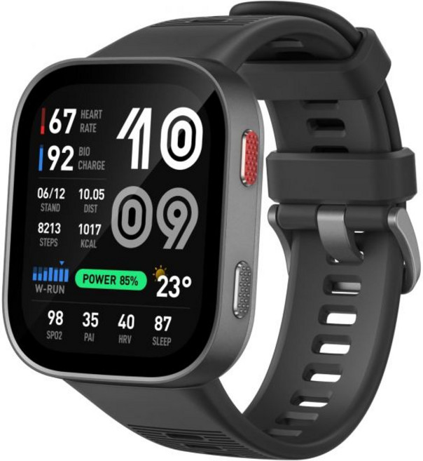 Amazfit Bip 6 스마트 워치 46mm 14일 배터리 1.97인치 AMOLED 디스플레이 GPS 및 무료 지도 AI 블루투스 통화 및 문자 건강 피트니스 및 수면 트래커, Carbon Gray, Bip Max, 카본 그레이.