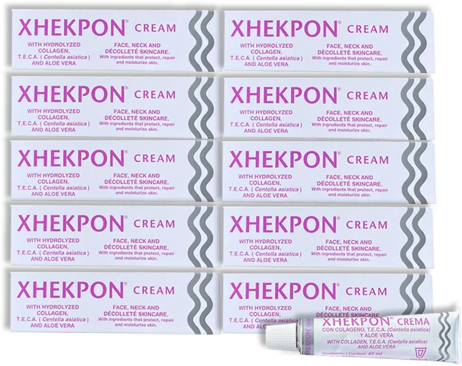 쟈크폰 넥 앤 페이스 크림 스페인 콜라겐 크림 xhekpon cream, 10개, 40ml - 쿠팡