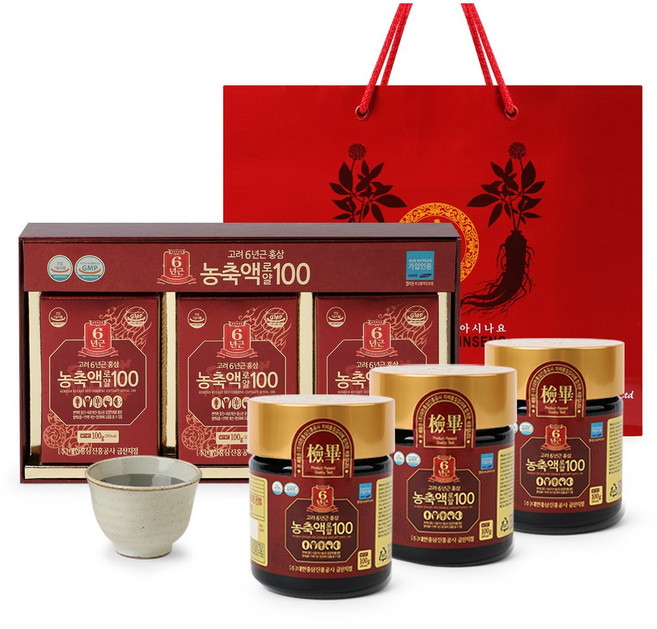대한홍삼진흥공사 고려홍삼농축액 로얄100 100g X 3병, 3개, 100회분