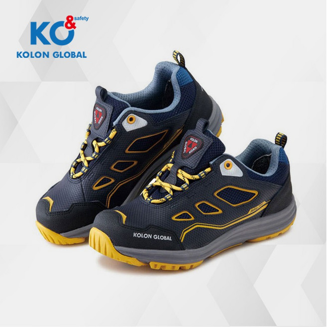 코오롱글로벌 KG-410 4인치 경량 논슬립 통풍 공용 발편한 가벼운 와이드토캡 안전화