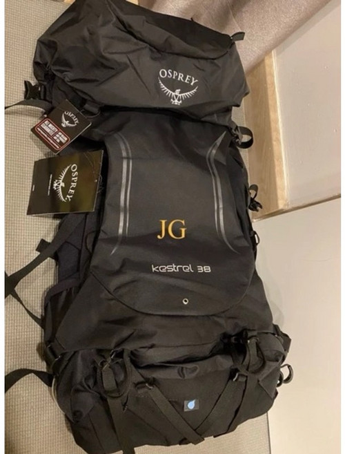 OSPREY 小鷹 KESTREL 38 男款登山背包 – 舒適透氣，多功能收納，耐磨耐用, 黑色 ML/XL(48-56cm)