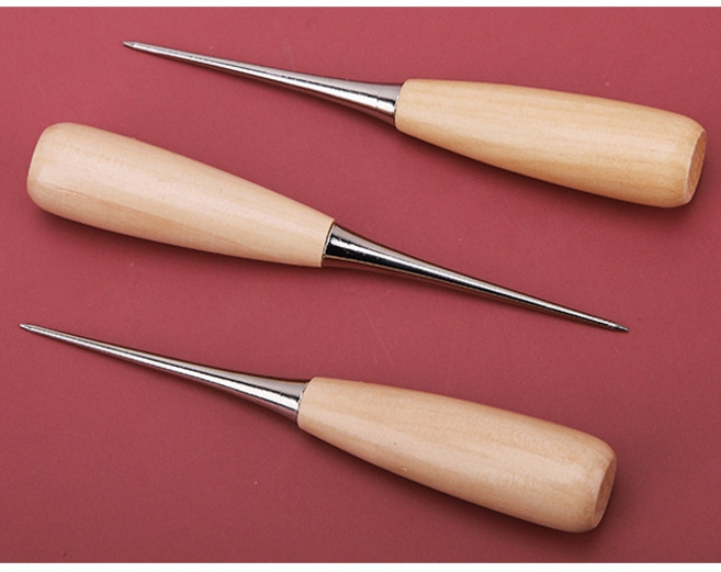 둘픽 부자재 나무 송곳 봉제 의상 마크라메 송곳, 2개, 단일