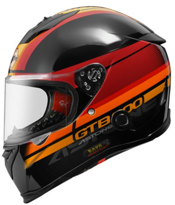 ASTONE GTB800 全罩式安全帽 (黑/紅), 有貨S~3XL請留言板詢問尺寸再下單，謝謝, 黑/紅