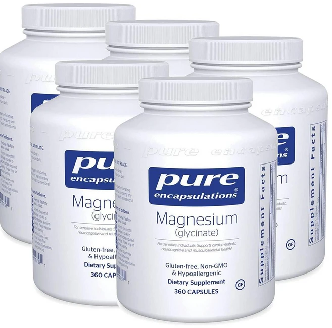 퓨어인캡슐레이션 마그네슘 글리시네이트 캡슐 Pure Encapsulations Magnesium Glycinate, 5개, 360정 - 쿠팡