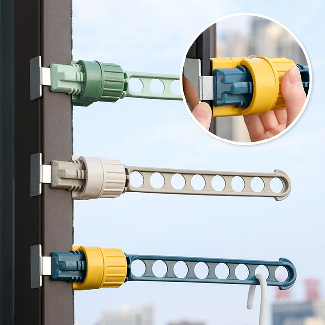 틈새옷걸이 빨래건조대 문틈 벽걸이 옷걸이 바지걸이, 그레이, 1개