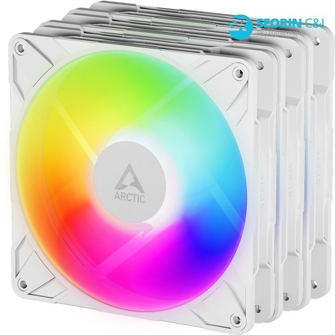 ARCTIC P14 Pro A-RGB 화이트 3팩, 1개