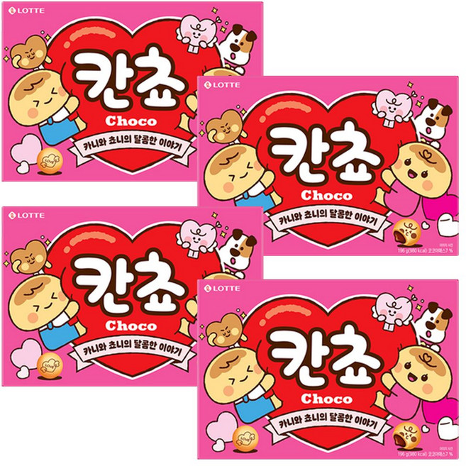 롯데 칸쵸 대용량 196g 4개 ala+8715mB