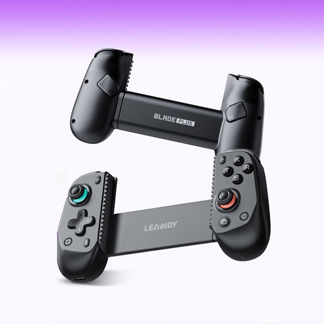 [CTK] 리드조이 leadjoy 다이내믹 핑거 플러스 Blade PLUS 신축형 컨트롤러 게임패드 스위치2 블루투스 서트리밍 PC/안드로이드/ios 듀얼 홀 체감 FPS, 블랙