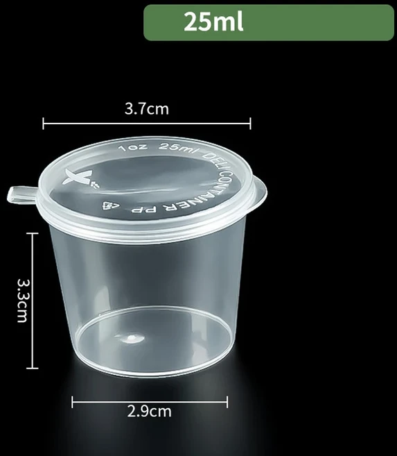 일회용 일체형 피크닉 바베큐 소스 용기 뚜껑이 있는 작은 양념컵 국그릇 고추기름 디핑 휴대용 컵, 03 10개, 01 style a